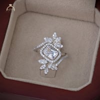 خاتم انيق فري سايز | فضة عيار 925