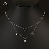 عقد شوكر ماركيز ناعم | فضة عيار 925