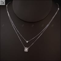 عقد شوكر ناعم تصميم الماس NC-168 | فضة عيار 925