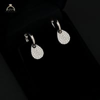 حلق هوب دمعة ناعم | فضة عيار 925