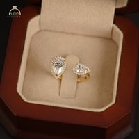 خاتم دمعة فري سايز AR040 | فضة عيار 925