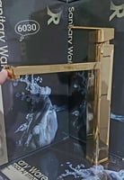 خلاط مغسلة ديكور طويل لون ذهبي قلب نحاس ضمان 5 سنو...