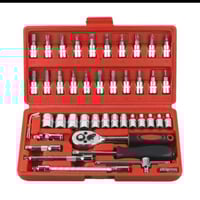 صندوق مفاتيح من الصلب 46 قطعة للاستخدام الاحترافي،...