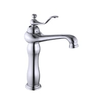 خلاط مغسلة ديكور طويل أنيق لون كروم قلب نحاس ضمان...