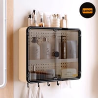 خزانة حمام معلقة منظم جداري gerom متوفر عدة الوان