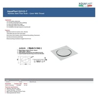 اكوا بلاست صفاية بلاط برم مقاس 15×15 صناعة إيطالية...