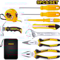 عدد يدوية شنطة عدة 9 قطع من انجكو من ستيل الكروم و...