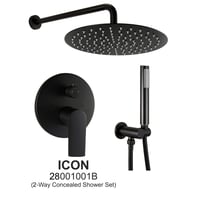 طقم دش مخفي 2 خط الماني لون أسود ضمان 5 سنوات مودي...