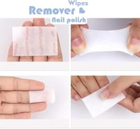 مناديل إزالة طلاء الأظافر الفردية
