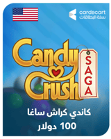كاندي كراش ساغا 100 دولار (المتجر الأمريكي)
