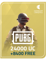 شدات ببجي 399.99$ / 24000+8400 FREE