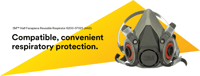قناع تنفس نصف وجهي قابل لإعادة الاستخدام من 3M™ 63...
