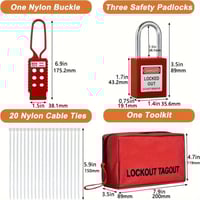 طقم قفل وعزل كهربائي صناعي – مجموعة Lockout Tagout...