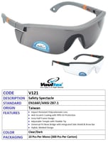 نظارات الأمان Vaultex V121 المضادة للضباب والخدش –...