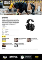 سماعة حماية سمع صناعية Safety Jogger ETOSHA II | خ...
