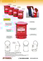 حاوية نفايات زيتية SYSBEL سعة 10 جالون – مطابقة لم...