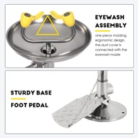 محطة غسل العيون، غسل طوارئ للعين مع وعاء غسل عيون...