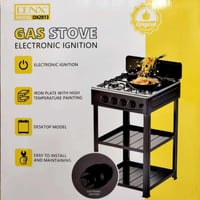 موقد غاز 4عيون اسود مع ستاند DX2813