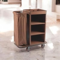 عربية نظافة صغيرة 1 كيس قماش لون بني GWH210