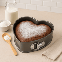 قالب كيك على شكل قلب بقاعدة قابلة للفك