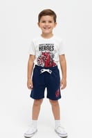 طقم أولاد صيفي بشخصية كرتونية – خامة قطنية مريحة