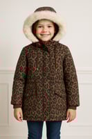 جاكيت شتوي بناتي بنقشة الفهد مع فرو ناعم – إطلالة...