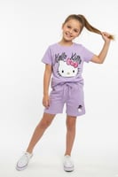 طقم بناتي هالو كيتي قطعتين – تصميم لطيف ومريح للصي...