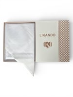 غترة ليكاندو LIKANDO البيضاء – علبة بيج فاخرة