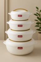 طقم حافظات طعام ميلتون 4 قطع – تصميم فاخر باللون ا...