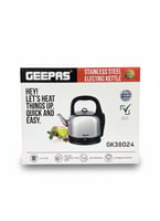 غلاية كهربائية ستانلس ستيل من GEEPAS – تسخين أسرع...