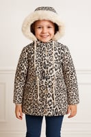 جاكيت شتوي بناتي بنقشة الفهد مع فرو ناعم – إطلالة...