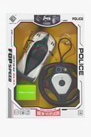 سيارة شرطة بالتحكم عن بعد مع عجلة قيادة