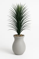 نبتة صناعية ديكورية بطول 60 إنش مع أصيص فخاري أنيق