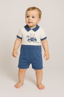 طقم أولادي صيفي بتصميم دب لطيف وعصري