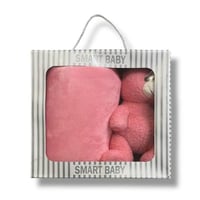 طقم هدية أطفال – بطانية ناعمة مع دمية دب بلمسة مرح...