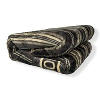 بطانية سنجل مخملية بنقشة هندسية أنيقة – خفيفة وداف...