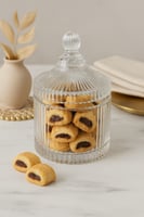 سكرية زجاجية بخطوط فاخرة – تصميم عصري لتقديم الحلو...