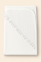 كوفلة مواليد ناعمة بتطريز زهري وكشكش جانبي – تصميم...