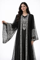 جلابية نسائية أنيقة بتصميم فاخر وتطريز ناعم – إطلا...