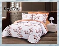 مفرش 4 قطع مضغوط نفر و نص