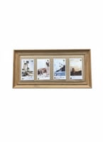 برواز صور خشبي مستطيل بـ 4 فتحات عرض
