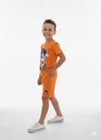 طقم أطفال ولادي بشخصية Sonic – قطعتين (بلوزة + شور...