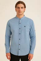 قميص رجالي أنيق بقصّة عصرية ولمسة فاخرة