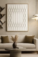 لوحة جدارية فنية بتصميم مجسّم ثلاثي الأبعاد بإطار...