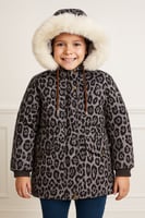 جاكيت شتوي بناتي بنقشة الفهد مع فرو ناعم – إطلالة...