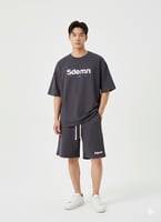 طقم رجالي كاجوال شبابي – تيشيرت وشورت