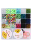 علبة خرز ملونة لصنع الإكسسوارات – فن ومرح في مكان...