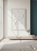 لوحة جدارية فنية بتصميم هندسي بارز