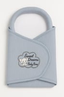 لفّة مواليد أولادي بلون أزرق وتطريز فيل “Sweet Dre...