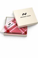 شماغ أحمر فاخر من ماركة ميرانديو فيجن (Mirandio Vi...